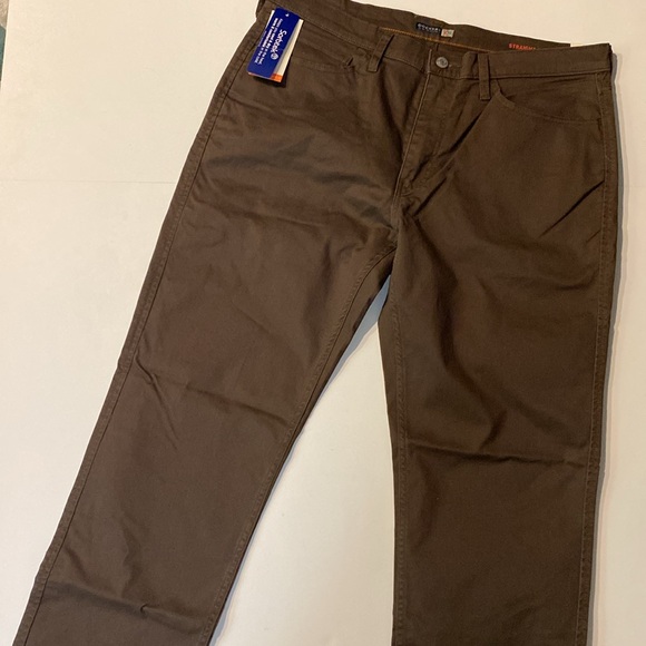 Dockers SZ 36 x 34 Straight Fit Brown Jean Cut Casual Khaki Pants New D31 - Picture 12 of 13